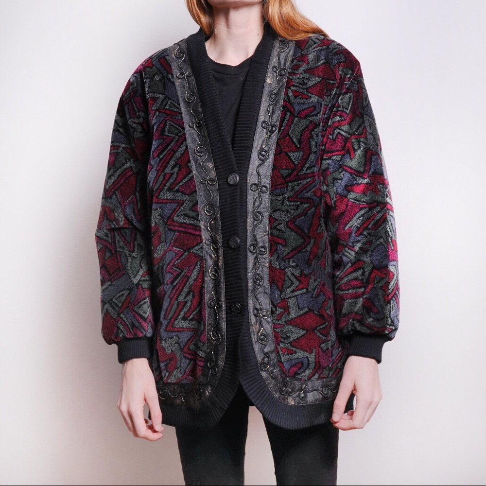 Unique Funky Vintage Cardigan Jacket